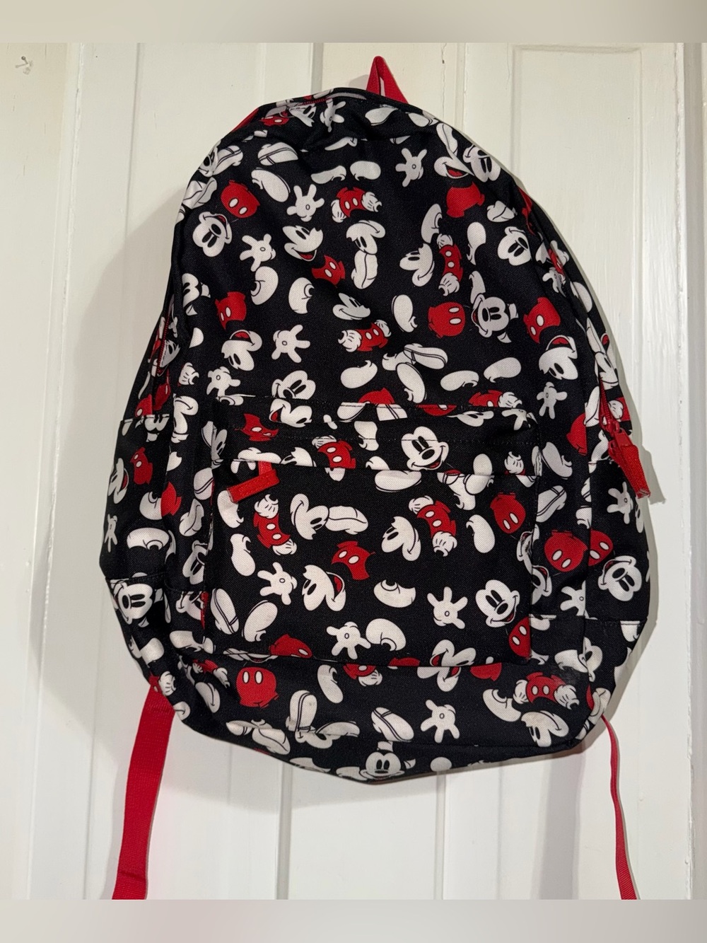 Disney Mickey Mouse school backpack red interior Disney store